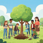 PEVLCS : Centre Malibert : Lancement de la campagne “Un arbre, une classe”